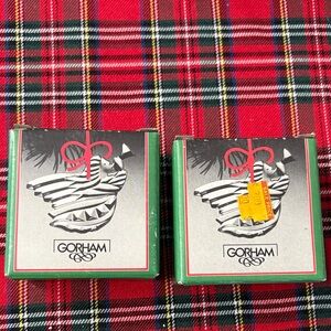 Gorham Full Lead Holiday Angel Ornaments